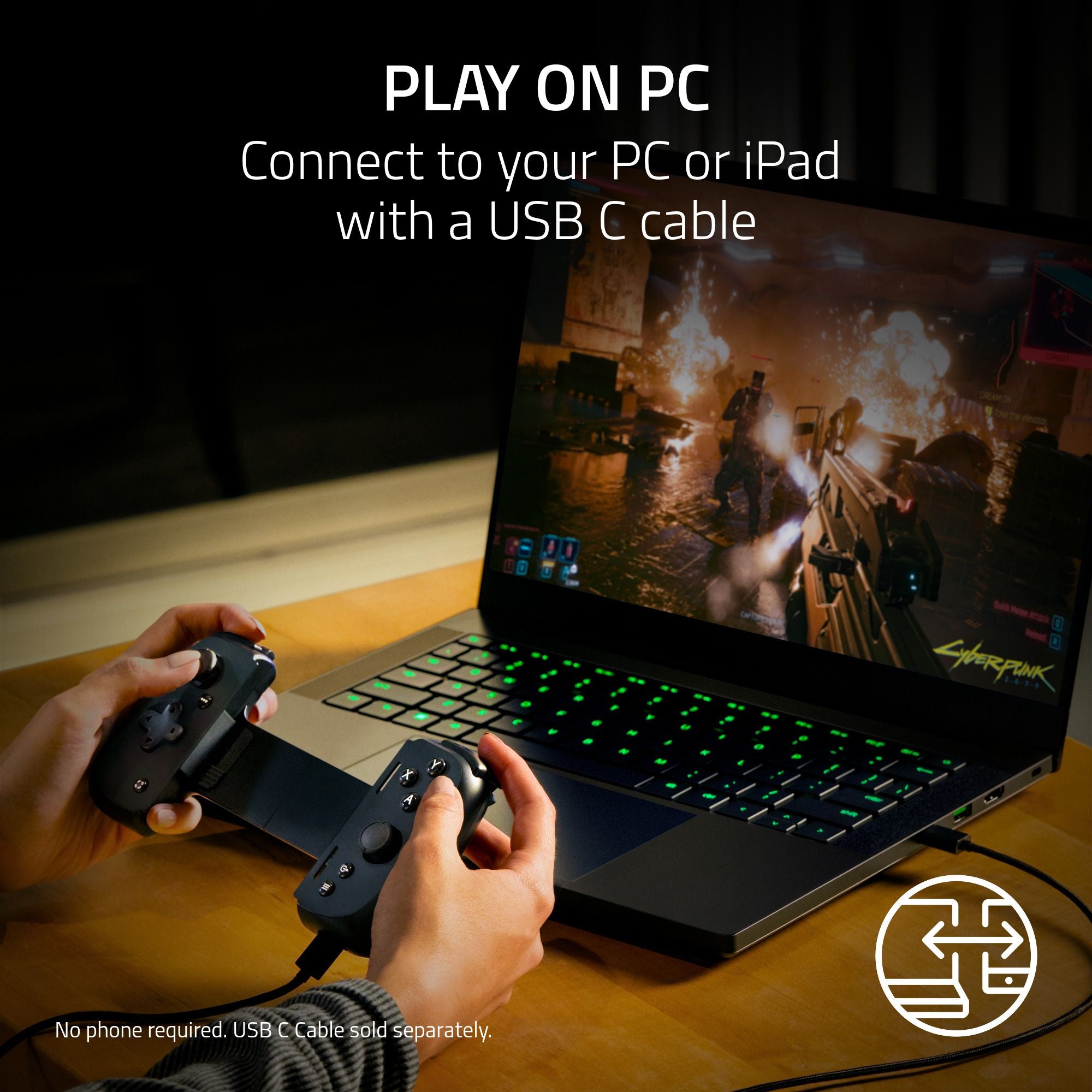 Razer Kishi V2 - Universal Mobile Gaming Controller for