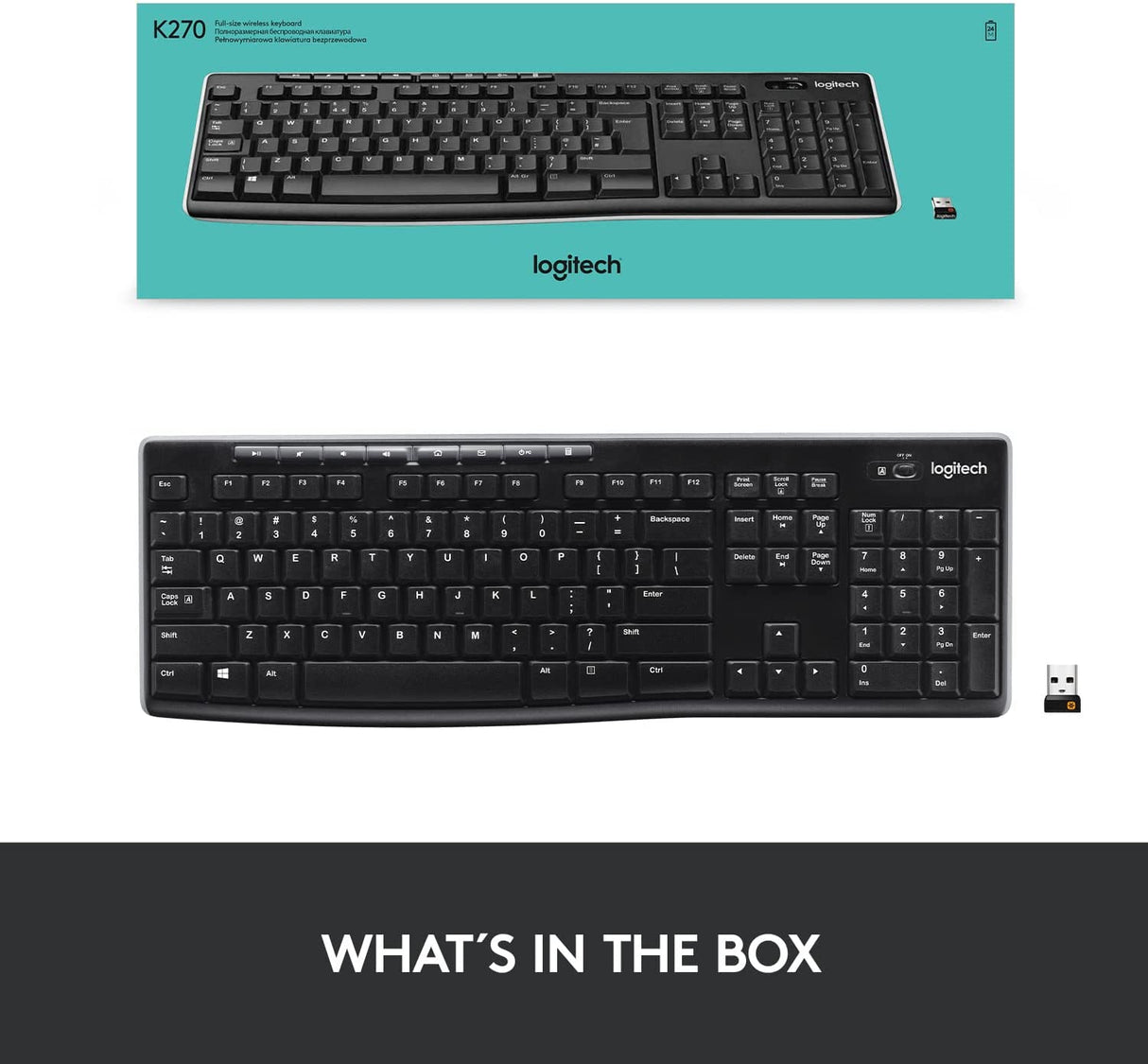 Logitech K270 Wireless Keyboard