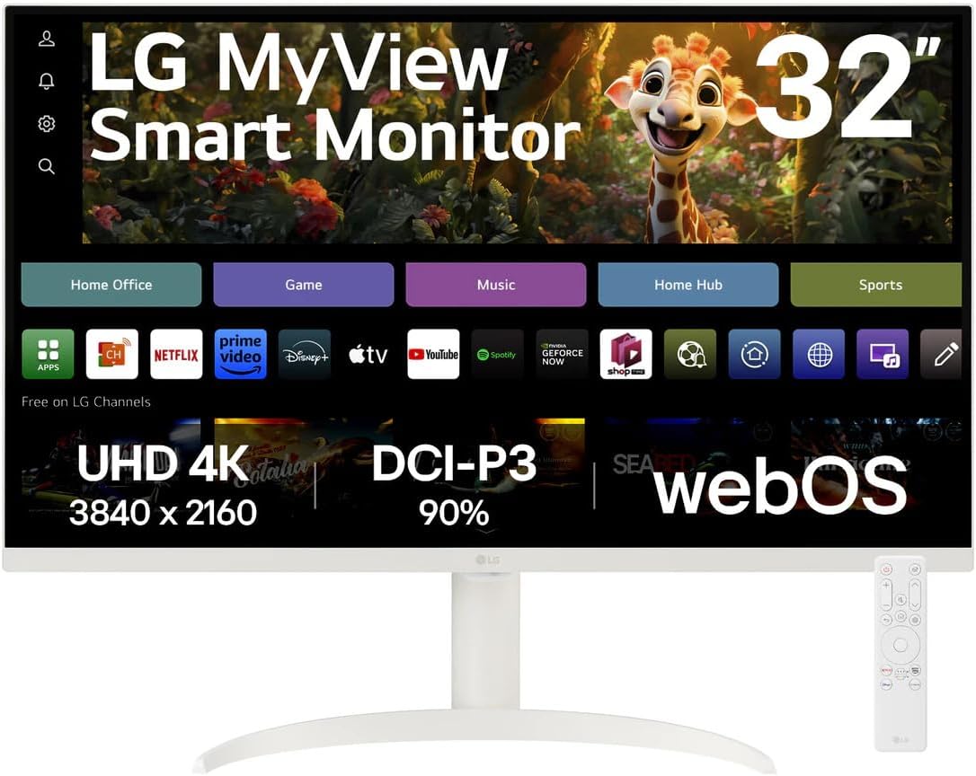 LG 32SR75U-W — 32" 4K VA Display Smart Monitor