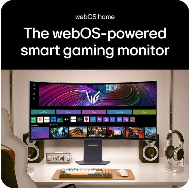 LG 45GX90SA-B — 45" Ultragear WQHD (3440 x 1440) OLED Curved Gaming Monitor