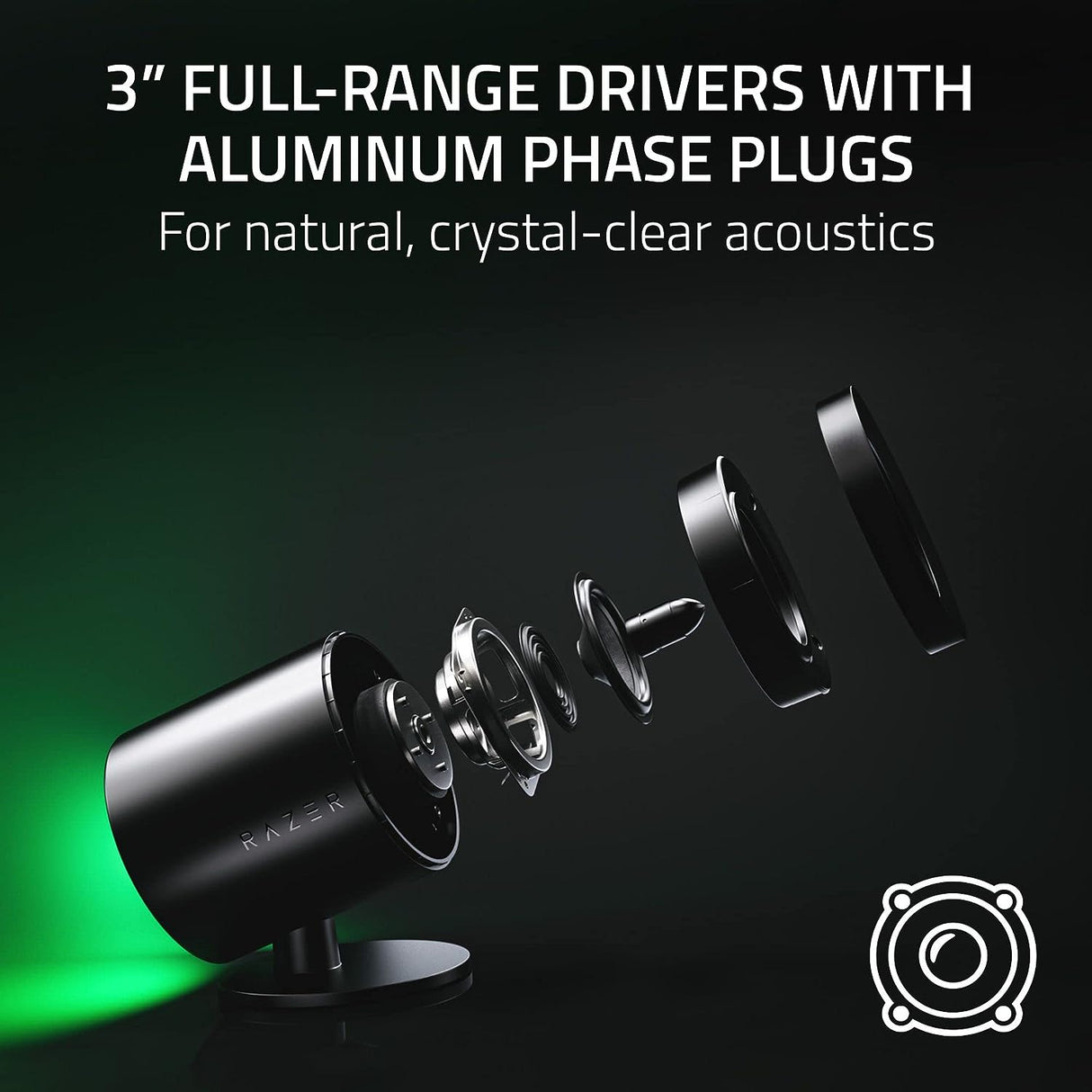 Razer Nommo V2 Gaming Speakers with Wired Subwoofer