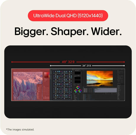 LG 49U950A-W — 49" UltraWide™ Dual QHD(5120x1440) Curved Nano IPS Display at 144Hz