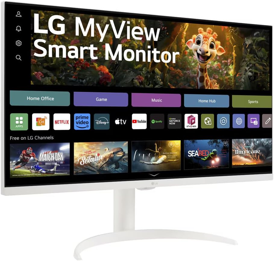 LG 32SR75U-W — 32" 4K VA Display Smart Monitor