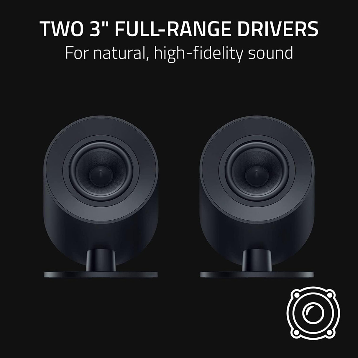 Razer Nommo V2 X 2.0 PC Gaming Speakers