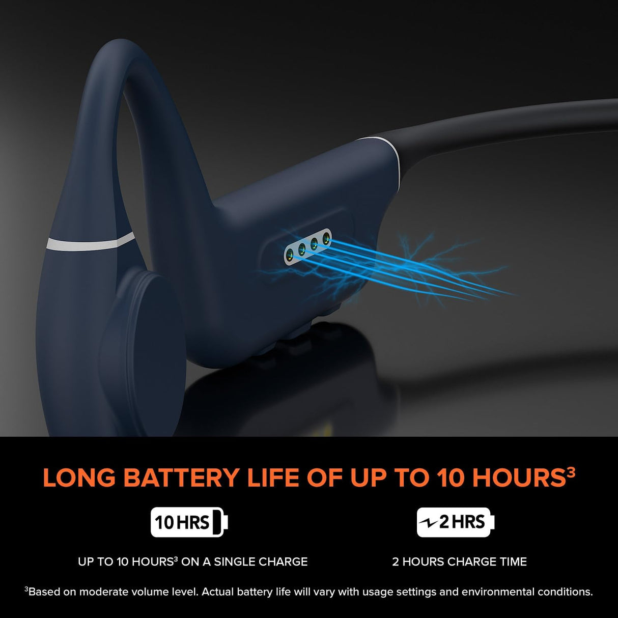 Creative Outlier Free Pro+ Wireless Waterproof Bone Conduction Headphones with Adjustable Transducers