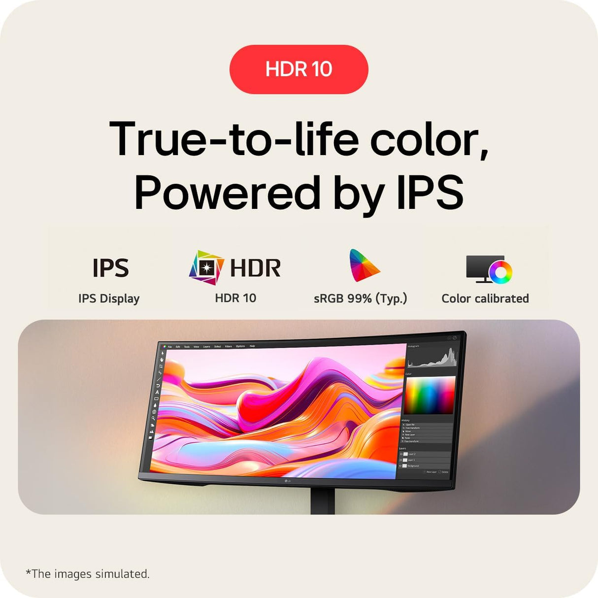 LG 34U650A-B — 34" WQHD (3440x1440) IPS 100Hz Curved Monitor with 96W Type C PD