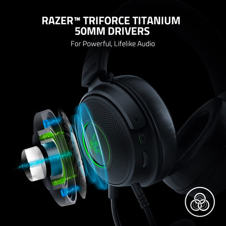Razer Kraken V3 HyperSense - Haptic PC Gaming Headset