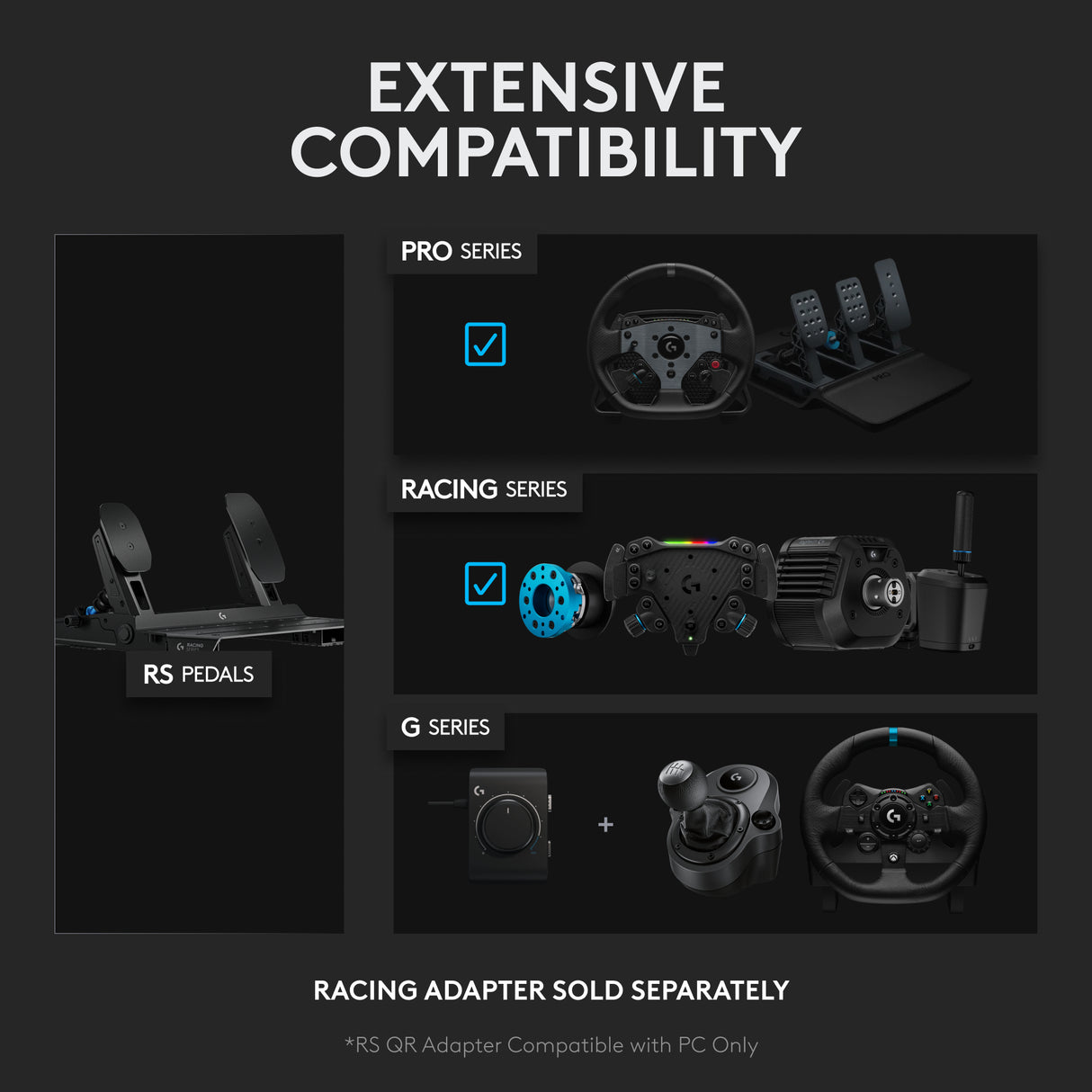 Logitech G RS Load Cell Pedals [PRE ORDER]