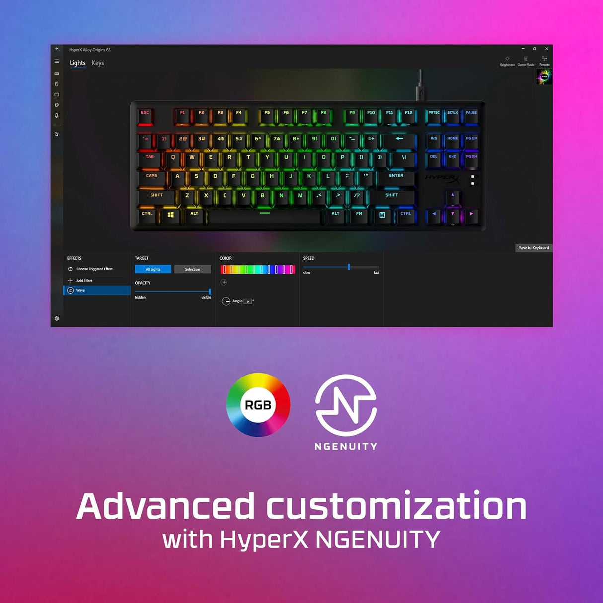 HyperX Alloy Origins Core TKL PBT Gaming Keyboard