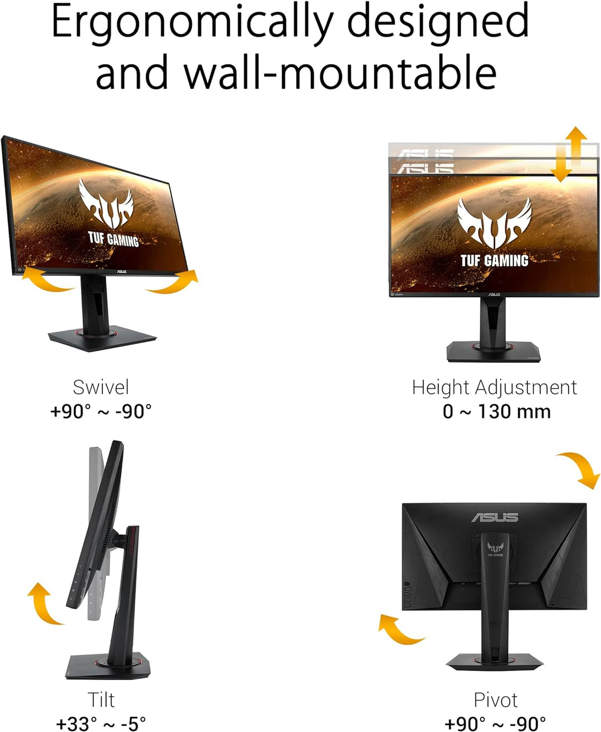 ASUS TUF Gaming VG259QR 25 Inch Gaming Monitor
