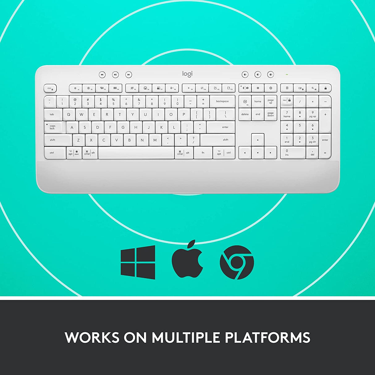 Logitech Signature K650 Full-Size Wireless Keyboard with Wrist Rest