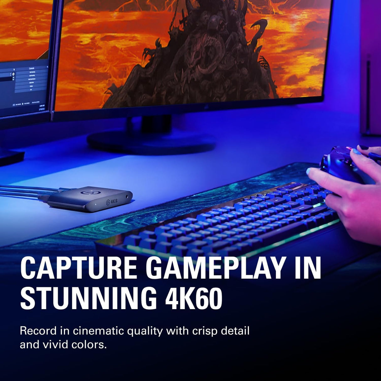 Elgato Game Capture 4K S – 4K60 HDR Capture for PC, Console & Streaming