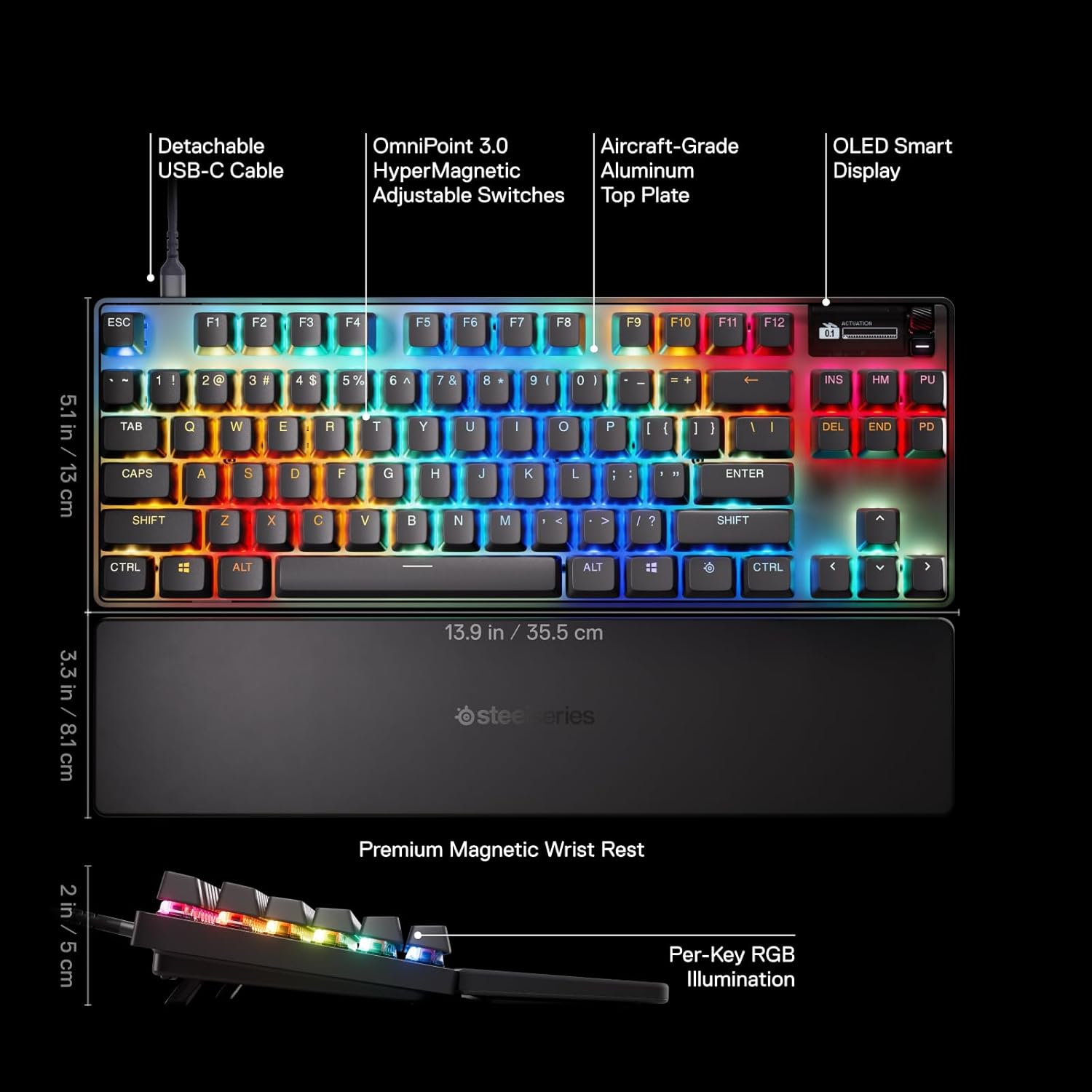 SteelSeries Apex Pro TKL Gen 3 Wired Gaming Keyboard – Endless Passion