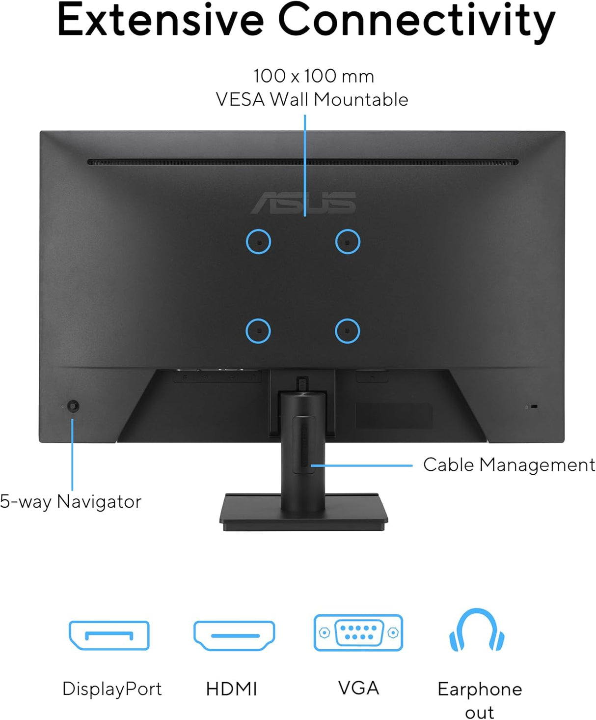 Asus VA249QG Eye Care Gaming Monitor - 24 Inch FHD 120Hz 1ms