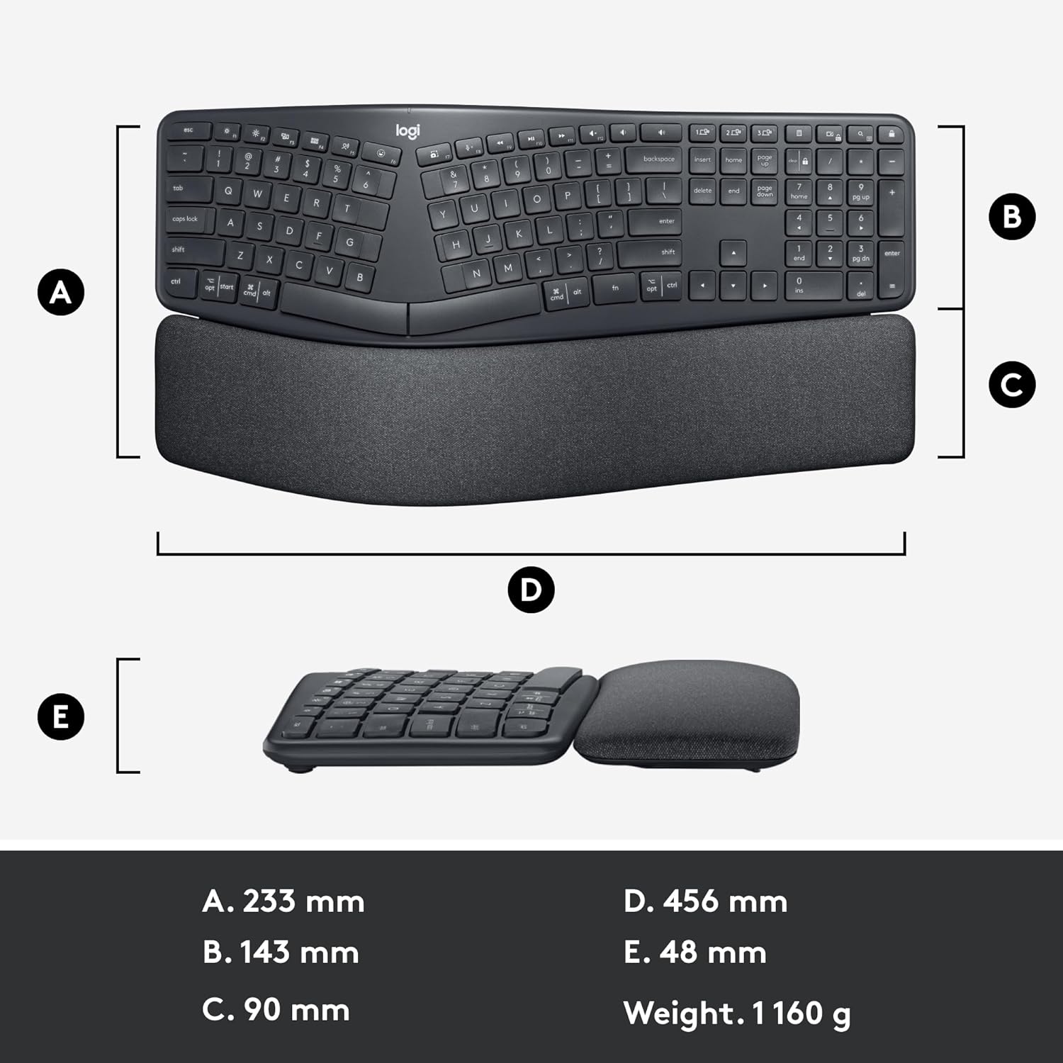 Logitech ERGO K860 Ergonomic Wireless Split Keyboard – Endless Passion
