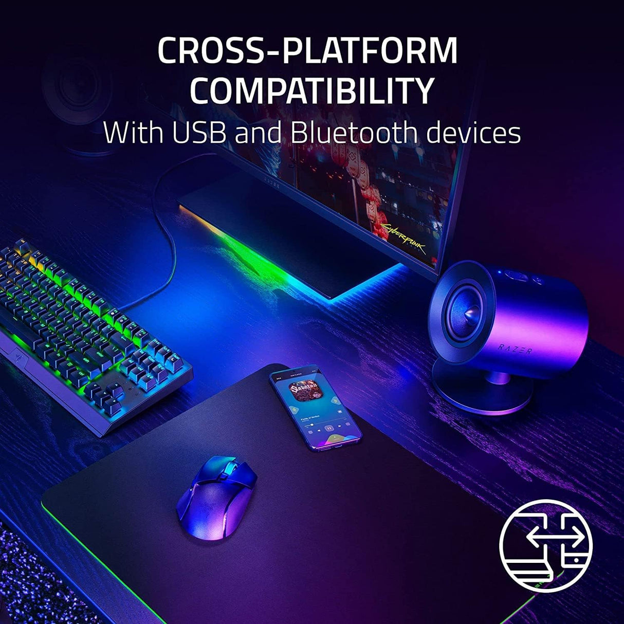 Razer Nommo V2 X 2.0 PC Gaming Speakers