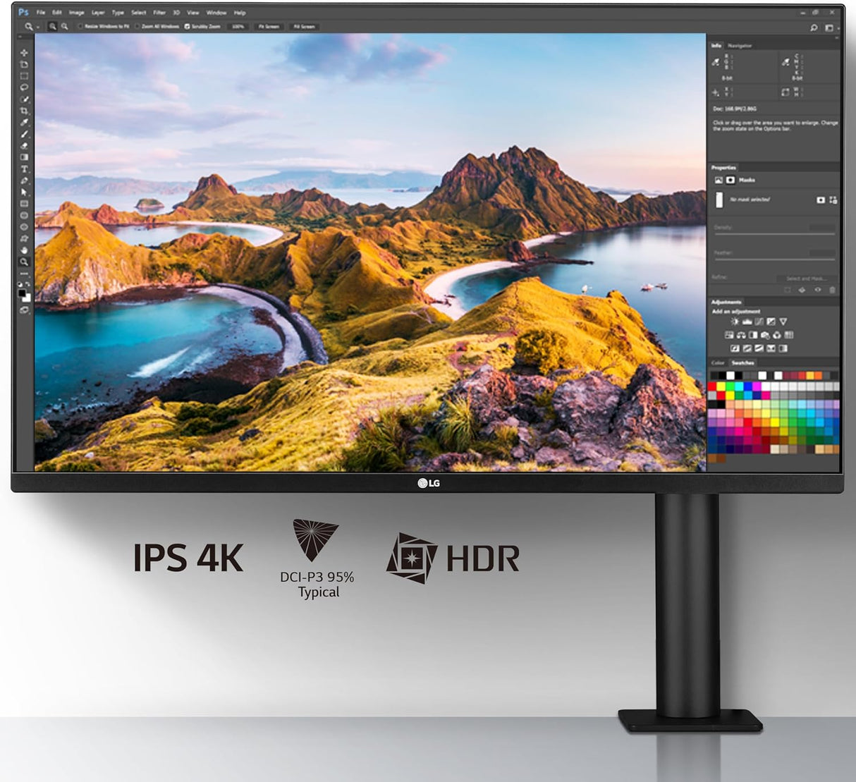 LG 32UN880K-B— 32" UHD 4K (3840x2160) IPS 60Hz Monitor with Ergo Stand