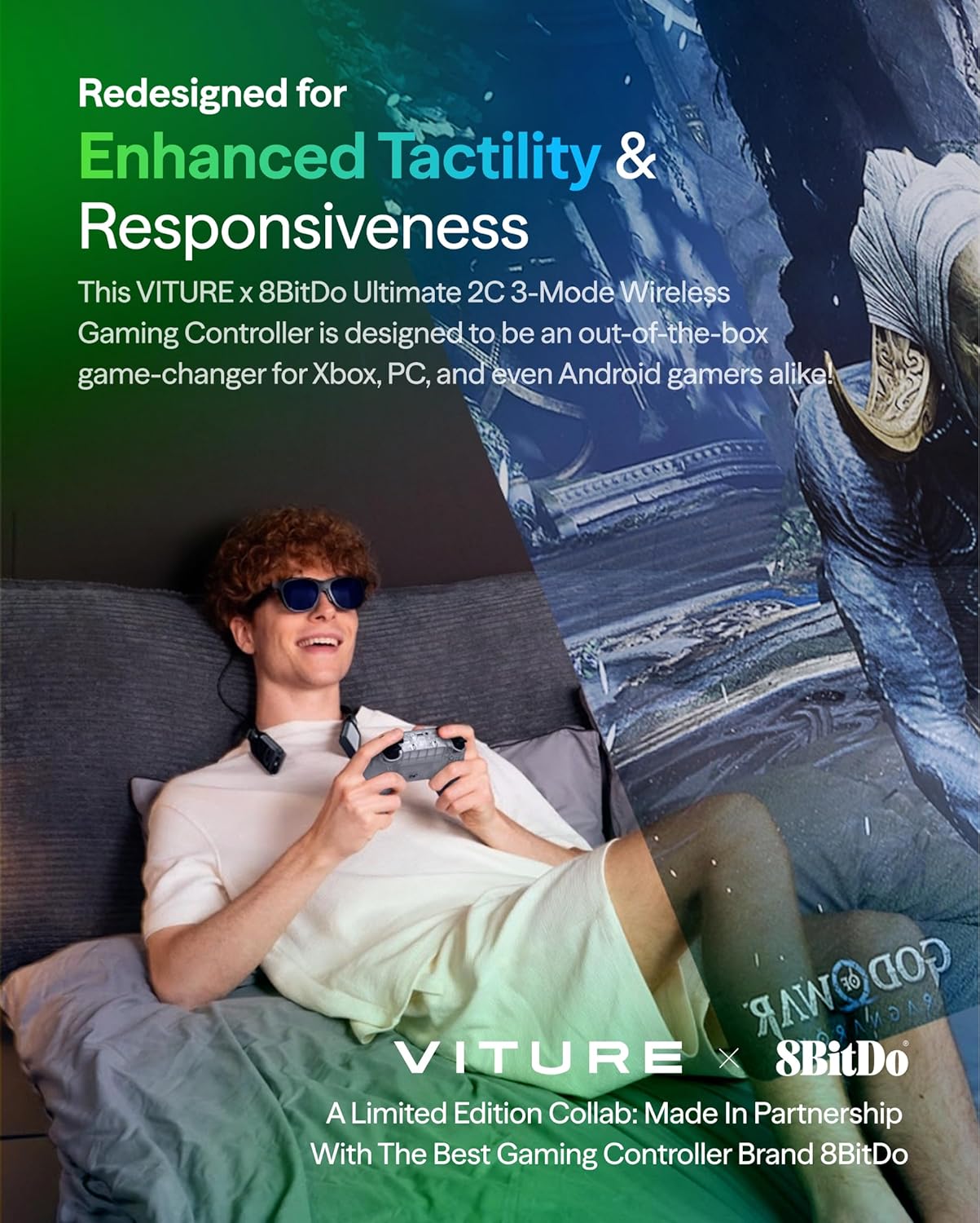 (PRE ORDER) VITURE x 8BitDo Ultimate 2C Wireless Controller Xbox Layout - Bluetooth Game Controller for PC Mobile