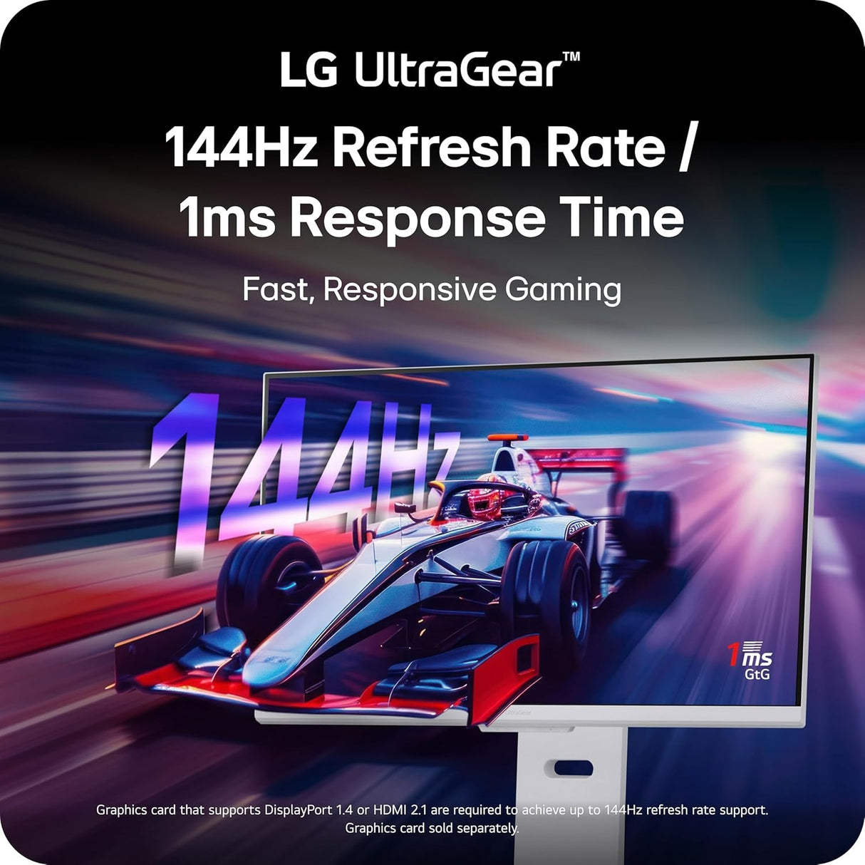 LG 32G810SA-W — 32" Ultragear 4K UHD (3840 x 2160) IPS Gaming Monitor 144Hz