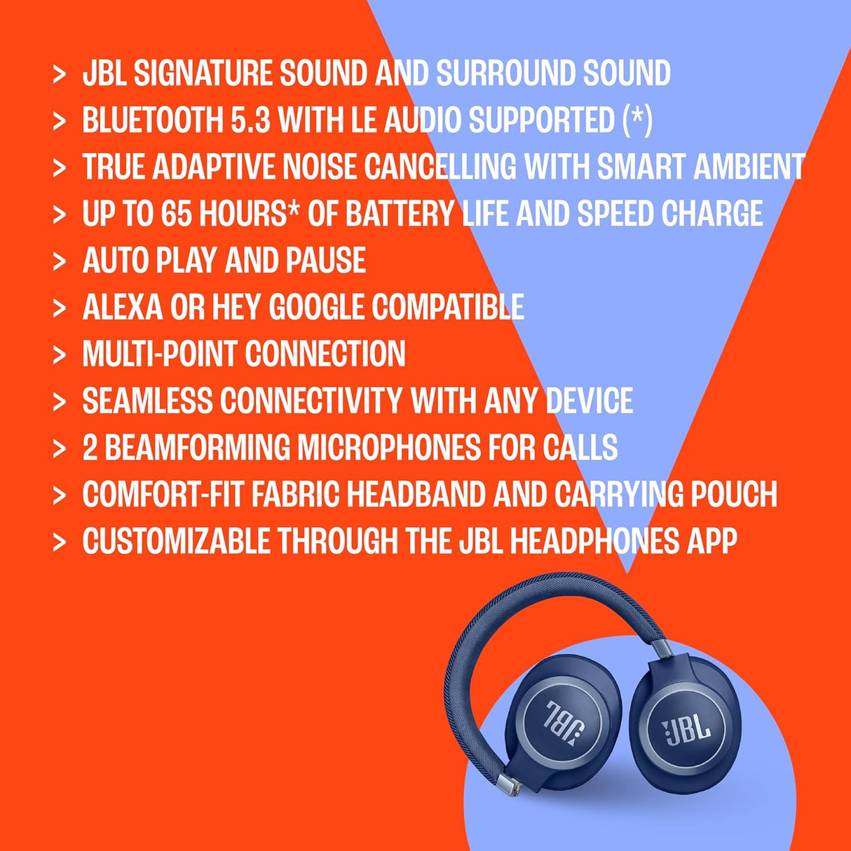 JBL Live 770NC Wireless Over-Ear Headphones