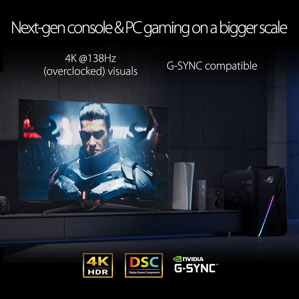 ASUS ROG Swift OLED PG48UQ 48 Inch Gaming Monitor