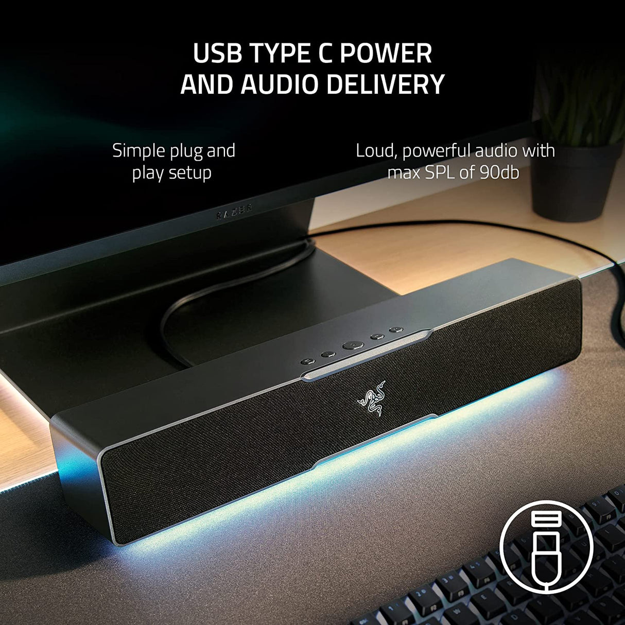 Razer Leviathan V2 X Gaming Soundbar Speaker
