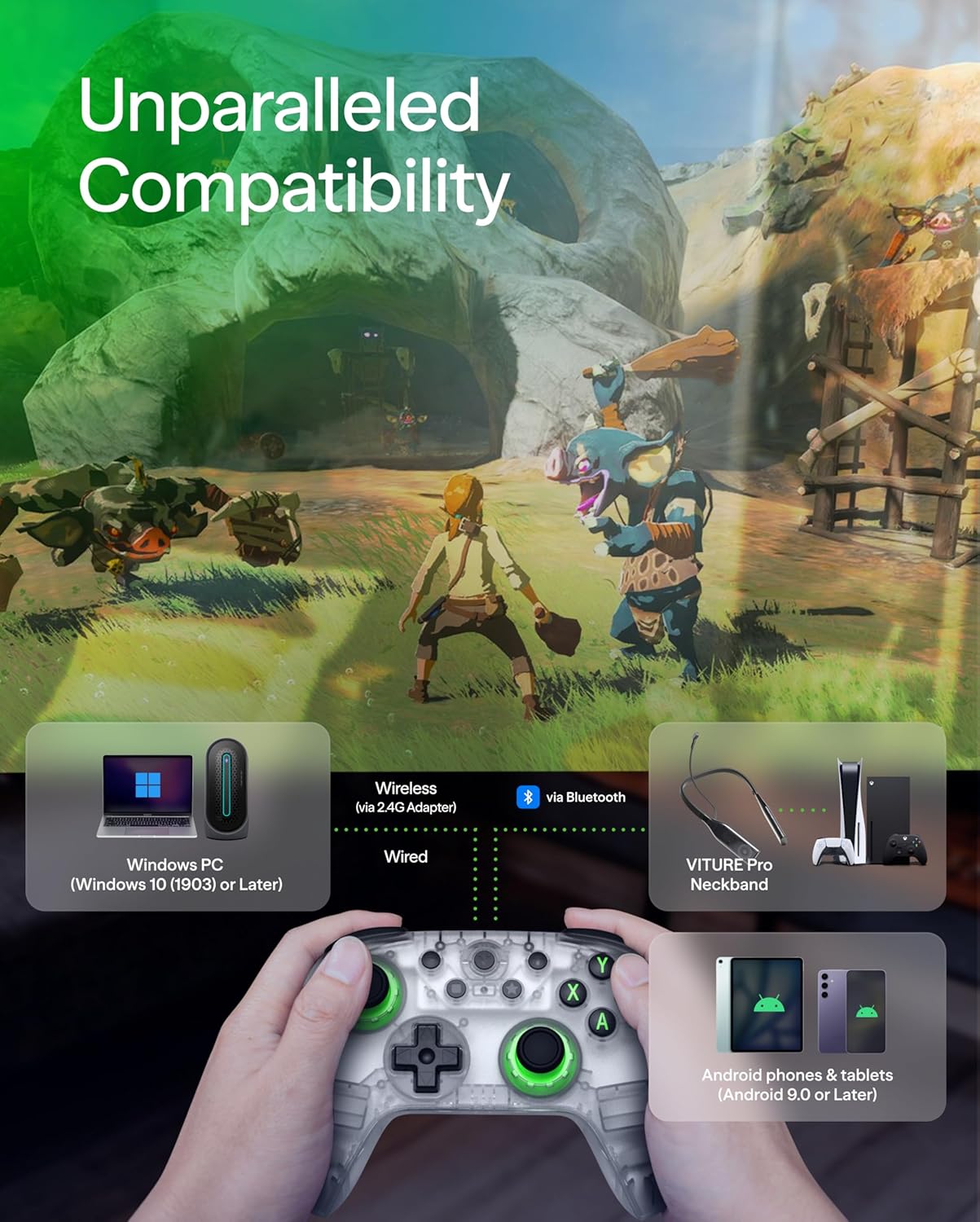 (PRE ORDER) VITURE x 8BitDo Ultimate 2C Wireless Controller Xbox Layout - Bluetooth Game Controller for PC Mobile