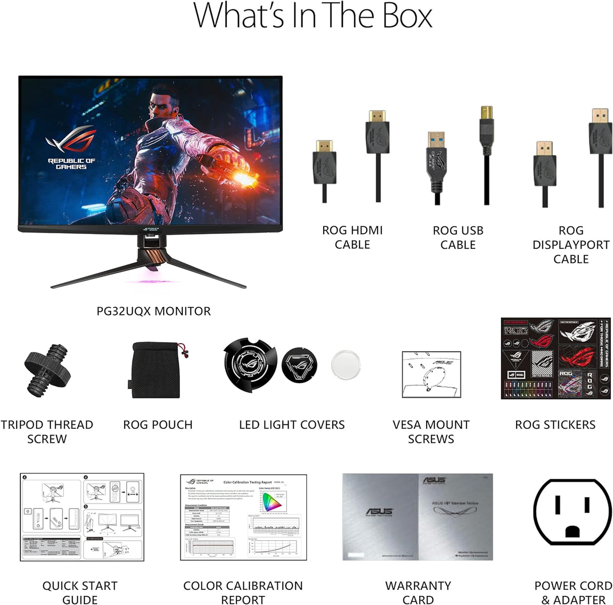 ASUS ROG Swift PG32UQX 32 Inch 4K 144 Hz Gaming Monitor
