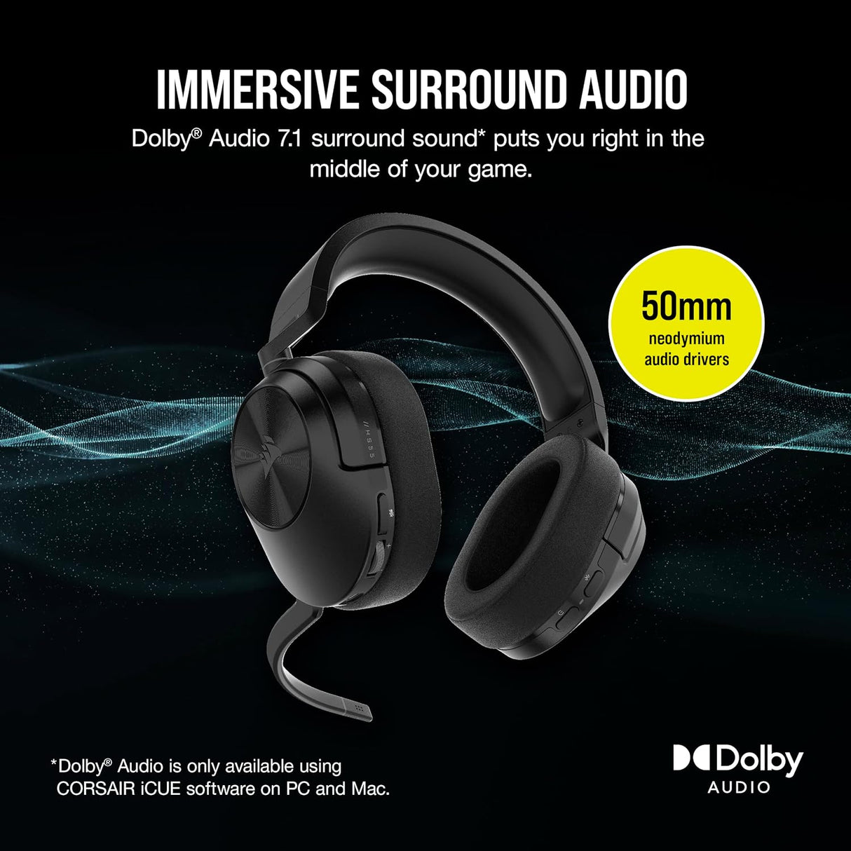 Corsair HS55 Wireless Gaming Headset - Carbon
