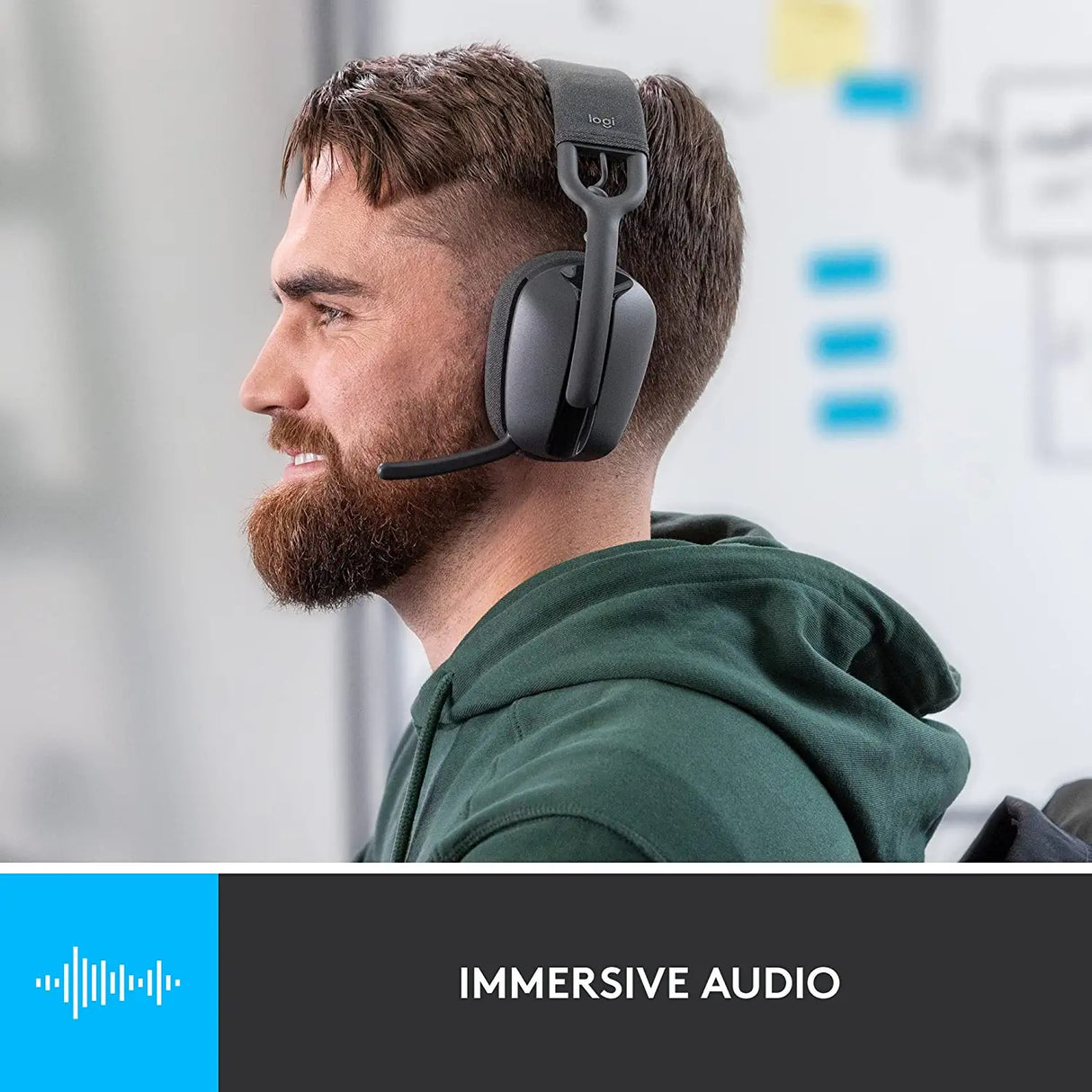 Logitech Zone Vibe 100 Lightweight Wireless Bluetooth Headset