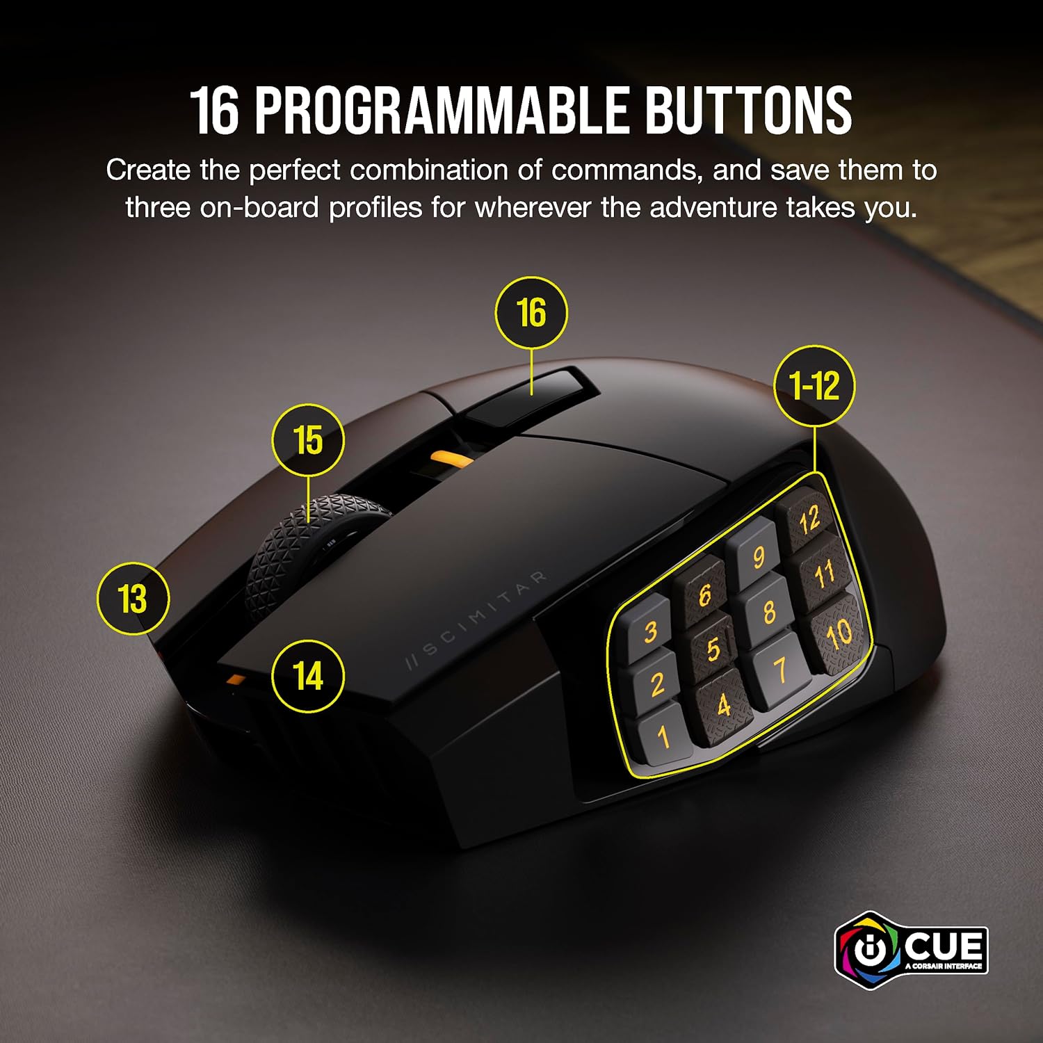 CORSAIR SCIMITAR ELITE WIRELESS 未使用 Amazon.com: Corsair Scimitar Elite Wireless SE MMO PC Gaming Mouse