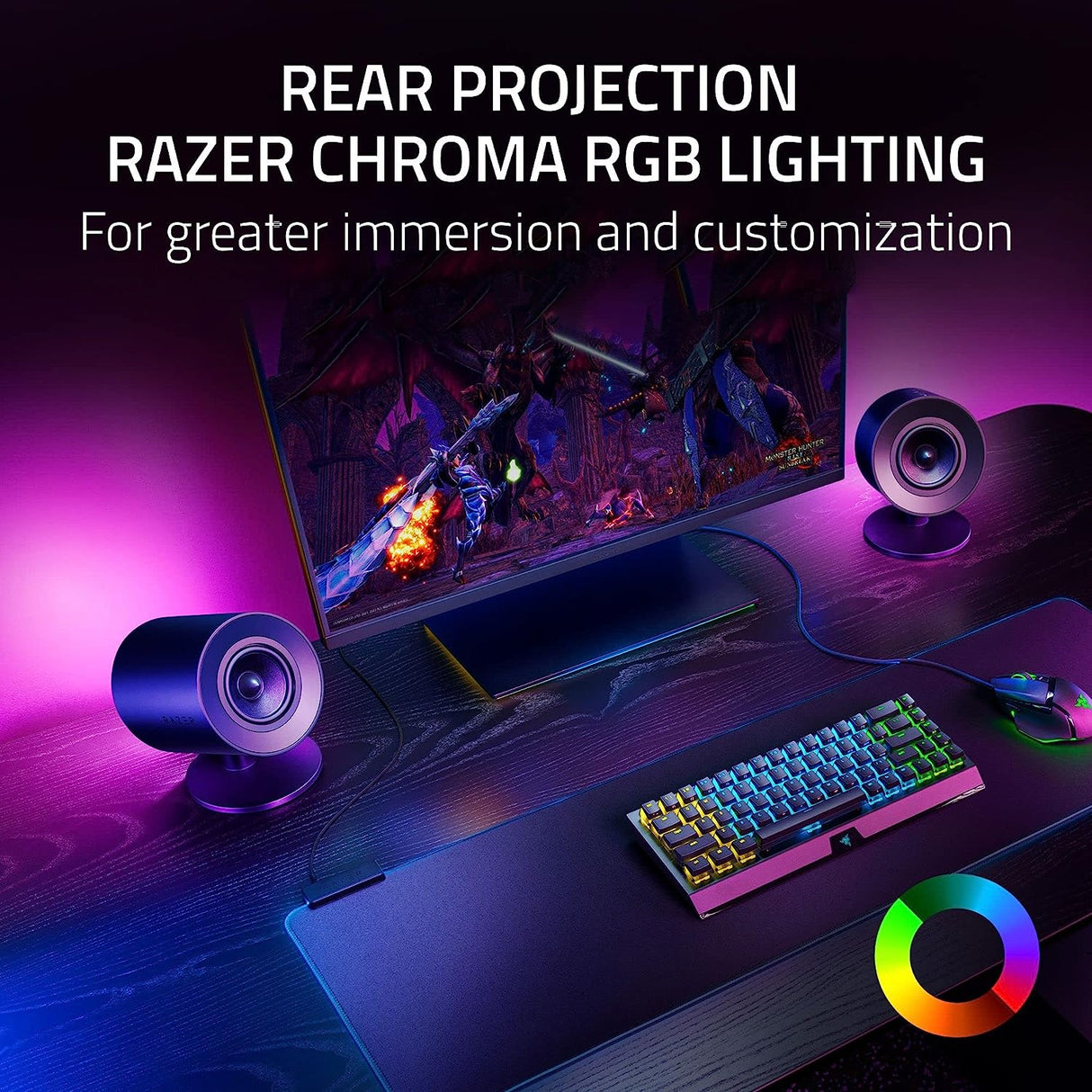 Razer Nommo V2 Gaming Speakers with Wired Subwoofer