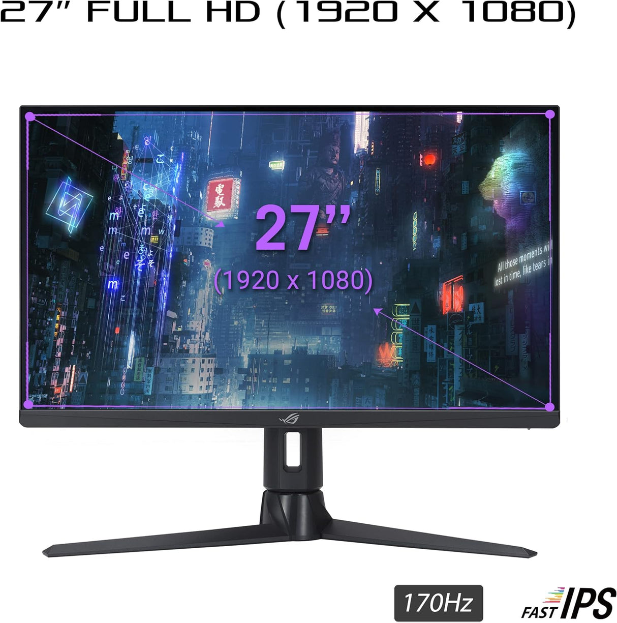 ASUS ROG Strix XG276Q Gaming Monitor 27 Inch Gaming Monitor