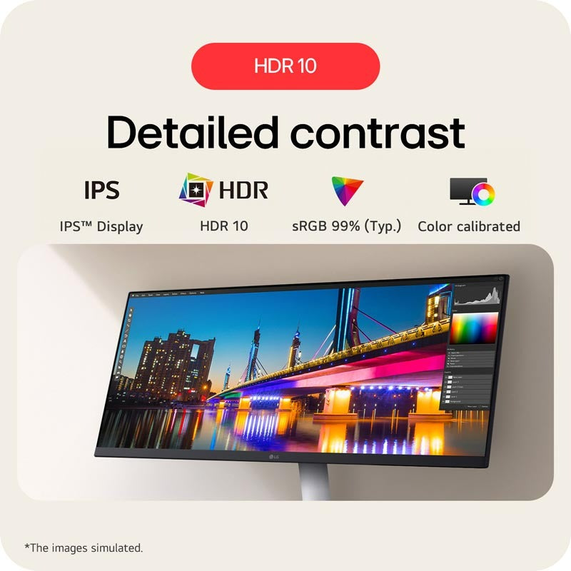 LG Monitor 29U531A-W 29-inch UltraWide™ 21:9 WFHD (2560x1080) IPS Display