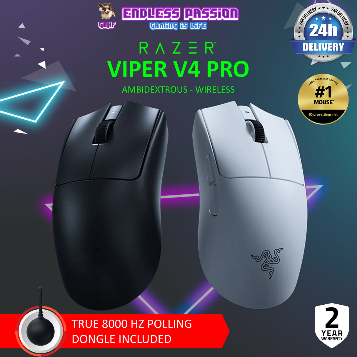 Razer Viper V4 Pro - Wireless Esports Gaming Mouse