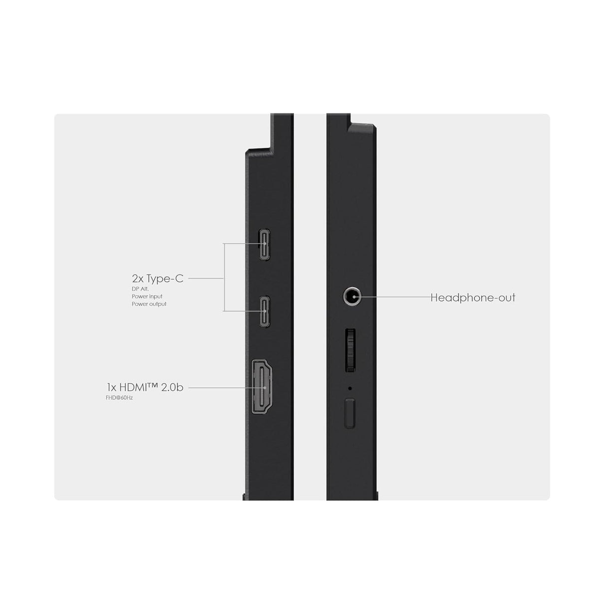 MSI PRO MP165 E6 15.6-inch FHD IPS Portable Monitor – USB-C, Flat