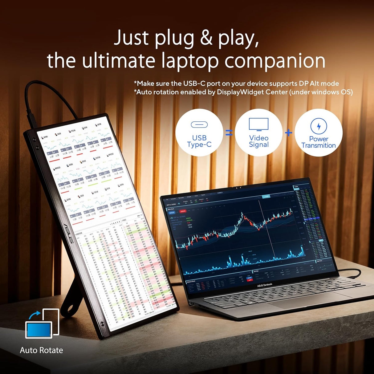 ASUS ZenScreen MB166CR 16 Inch USB Type-C Portable Monitor