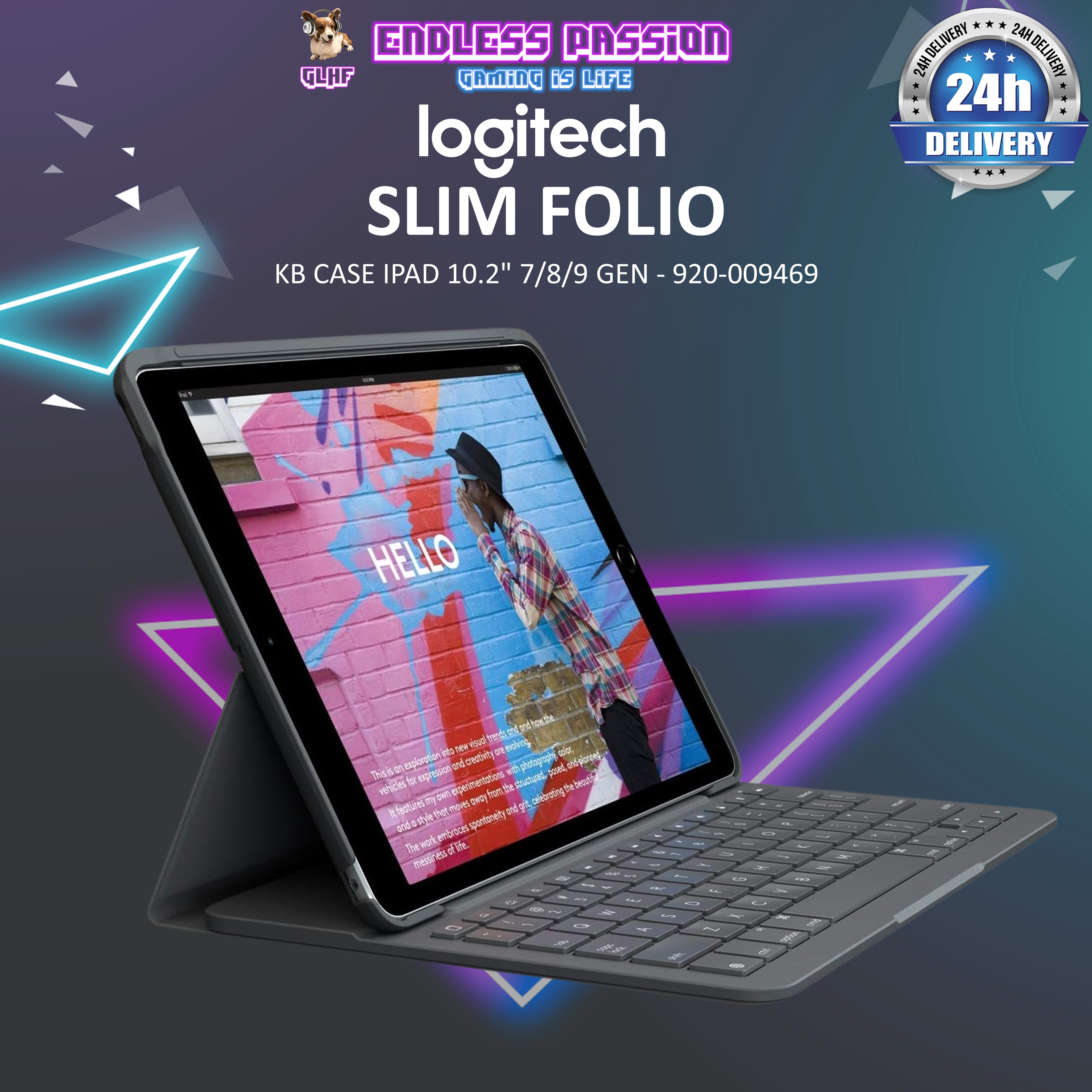 Logitech Slim Folio Keyboard Case for iPad 10.2