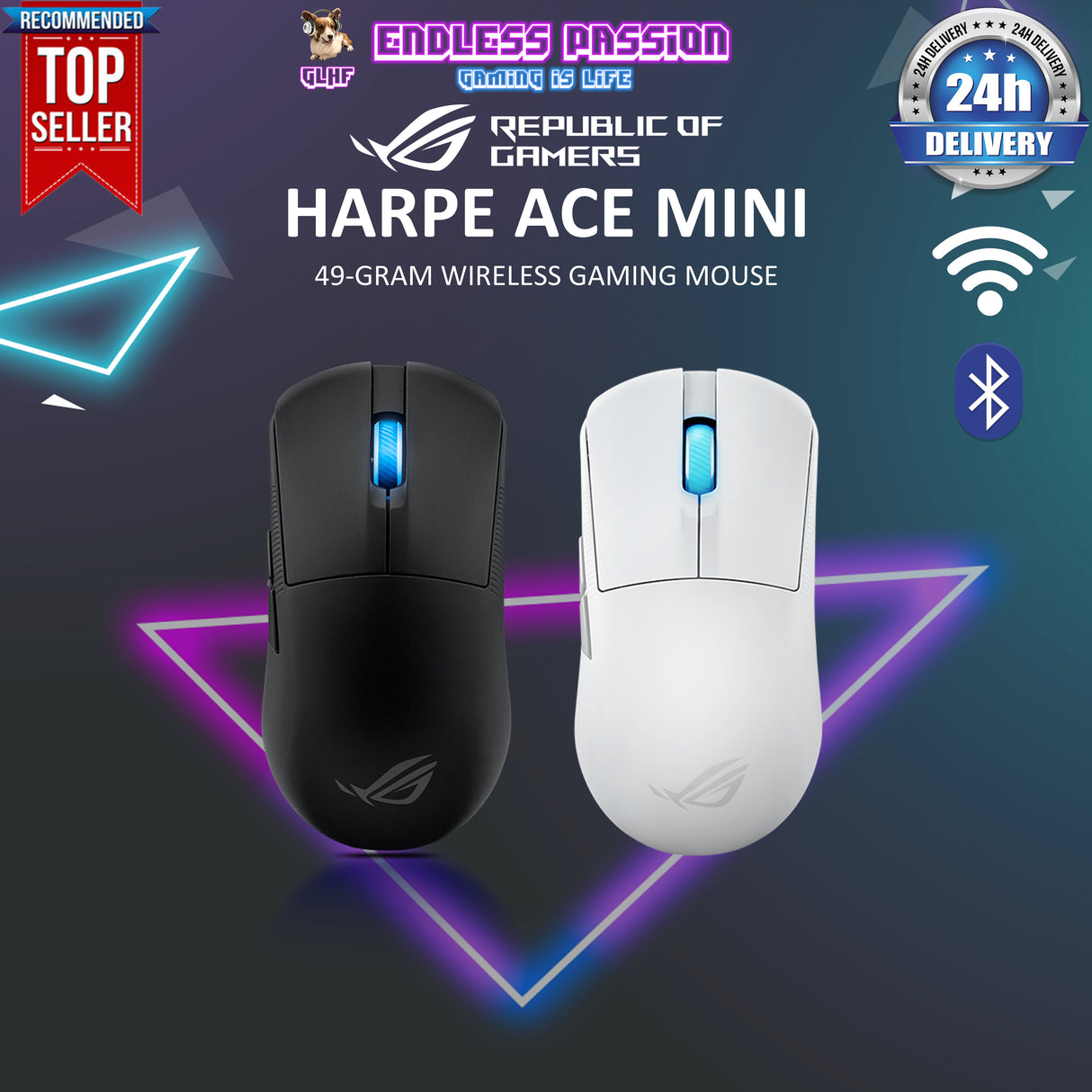 ASUS Rog Harpe Ace Mini Wireless Gaming Mouse
