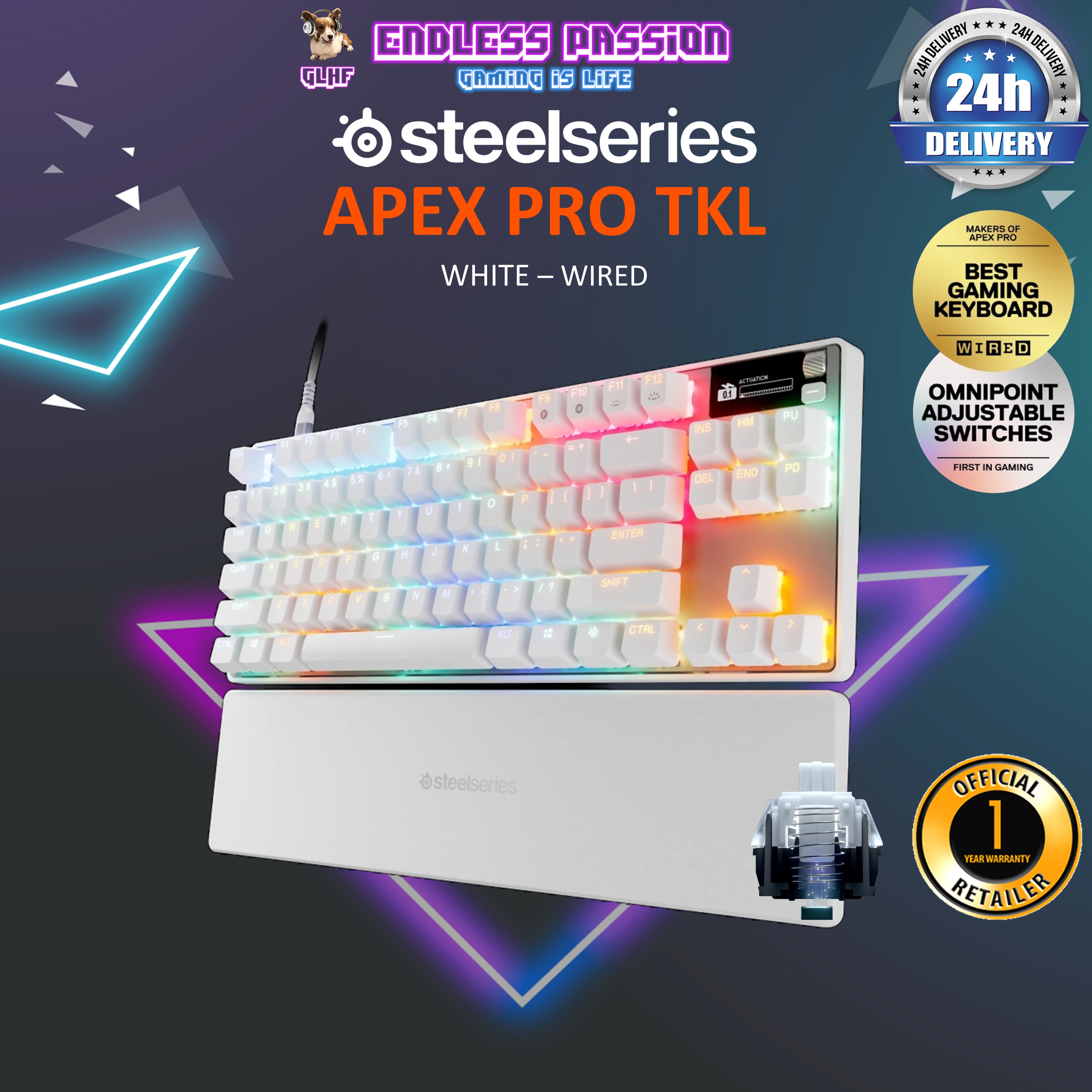 SteelSeries Apex Pro TKL Gen 3 Wired Gaming Keyboard – Endless Passion