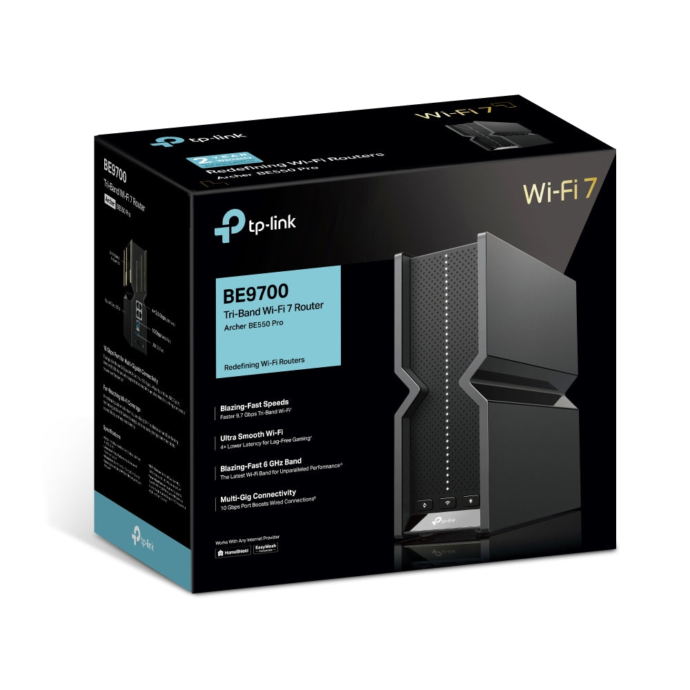 最安tp-link BE550 pro/ BE9700ルーター Wi-Fi7 Archer BE550 Pro | BE9700 トライバンドWi-Fi 7ルーター | TP