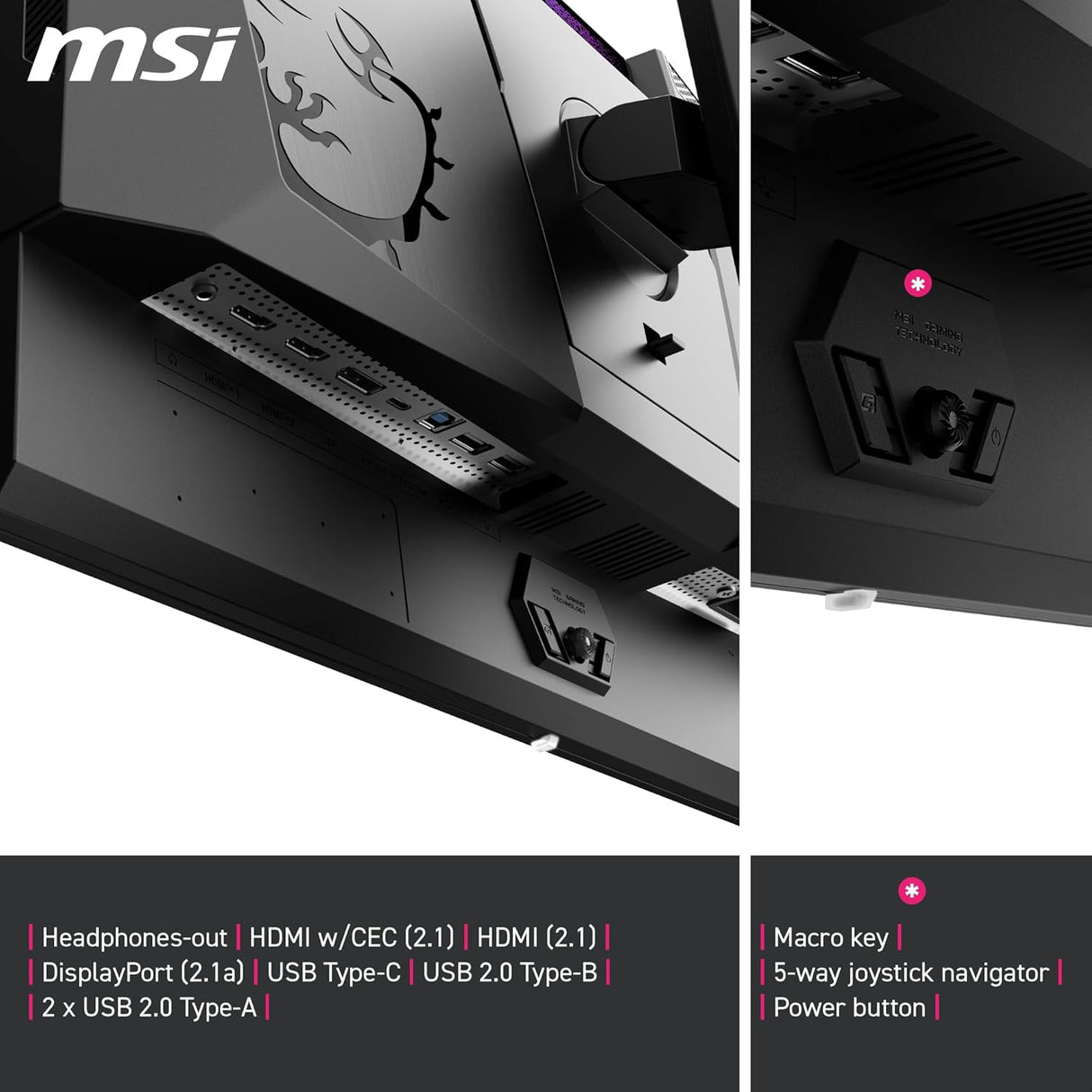 MSI MPG 272URX QD-OLED Gaming Monitor - 27 Inch 240Hz 4K UHD 0.03ms