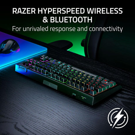 Razer BlackWidow V4 Tenkeyless HyperSpeed Wireless Gaming Keyboard