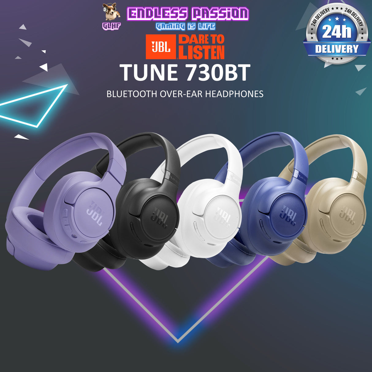 JBL Tune730 BT Over-Ear Wireless Headphone