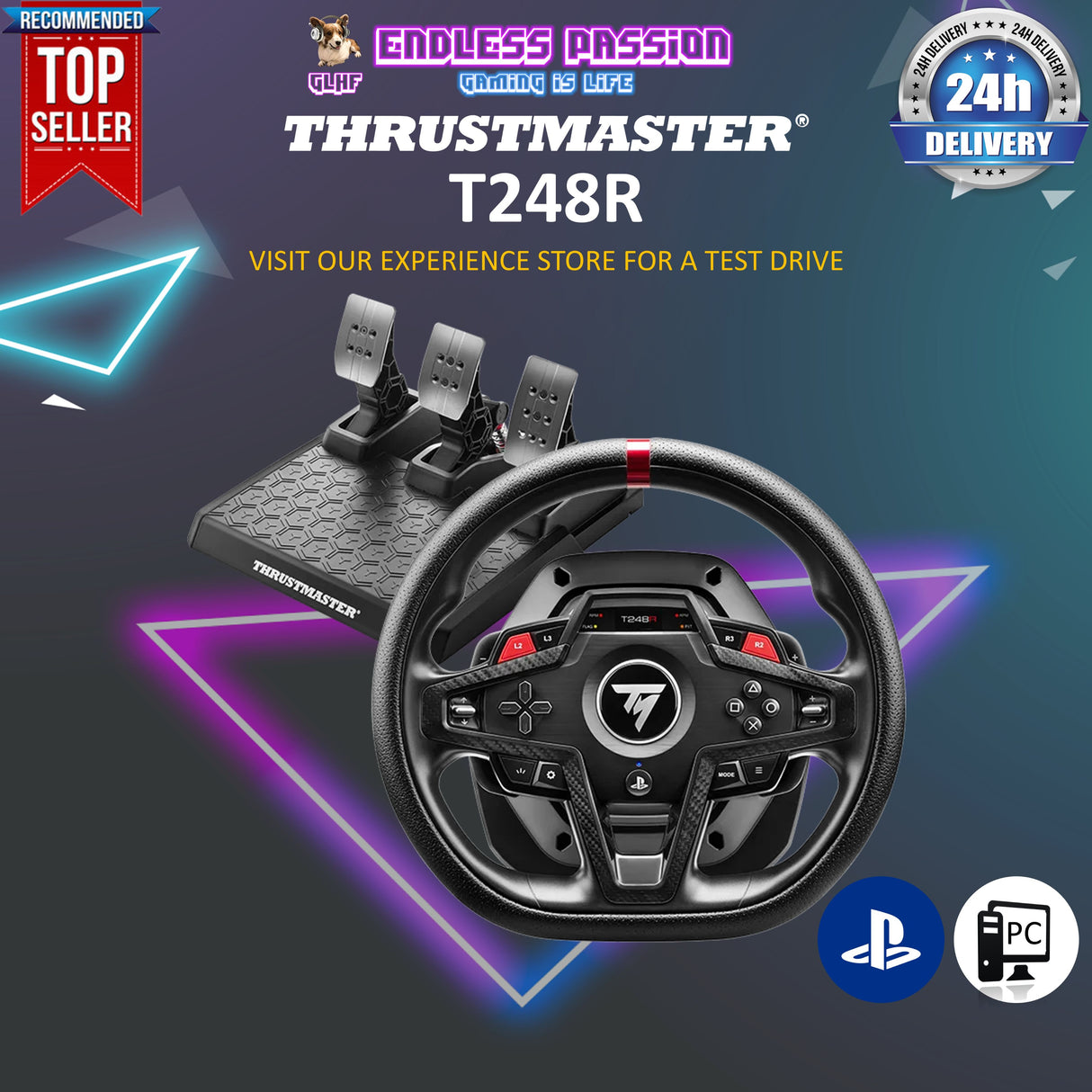 Thrustmaster T248R Racing Wheel - PC & Playstation - 4160879