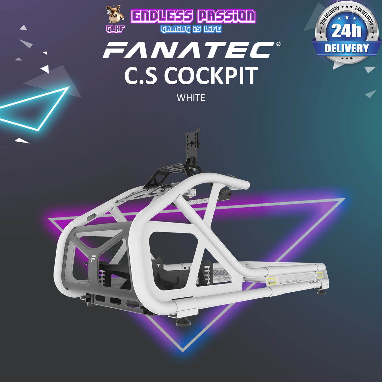 Fanatec ClubSport GT Cockpit - White [PRE-ORDER]