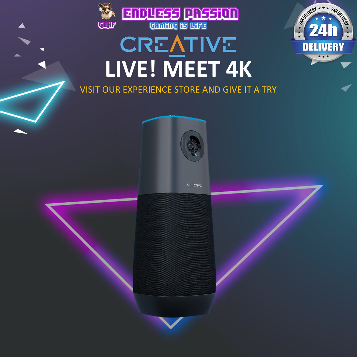 Creative Live! Meet 4K UHD Conference Webcam
