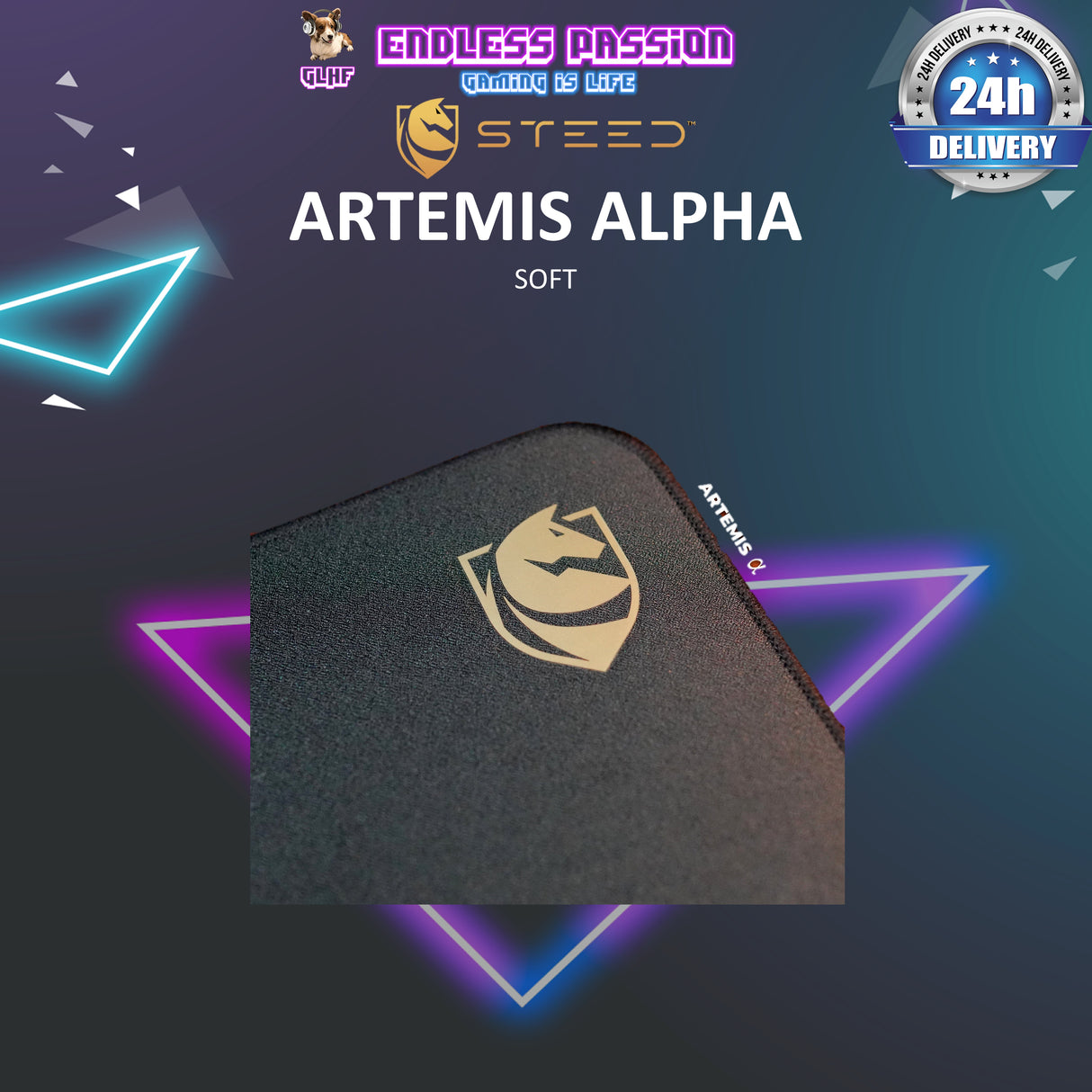 Steed Artemis Artisanal Control Mousepad XL - Alpha & Beta
