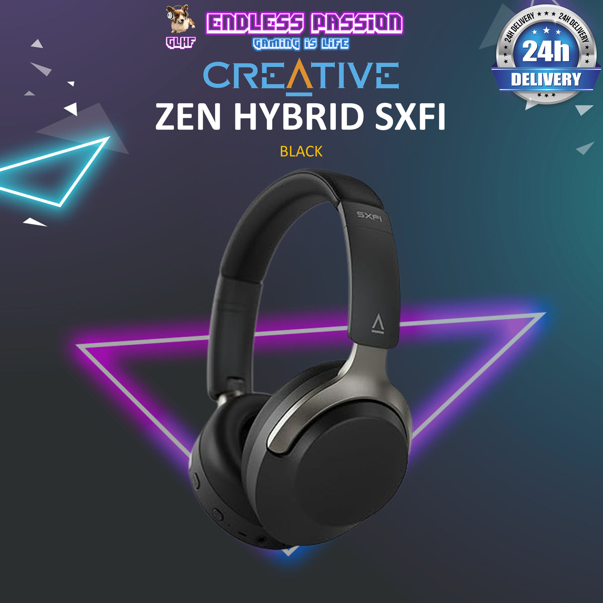Creative Zen Hybrid SXFI Wireless Over-Ear Headphones