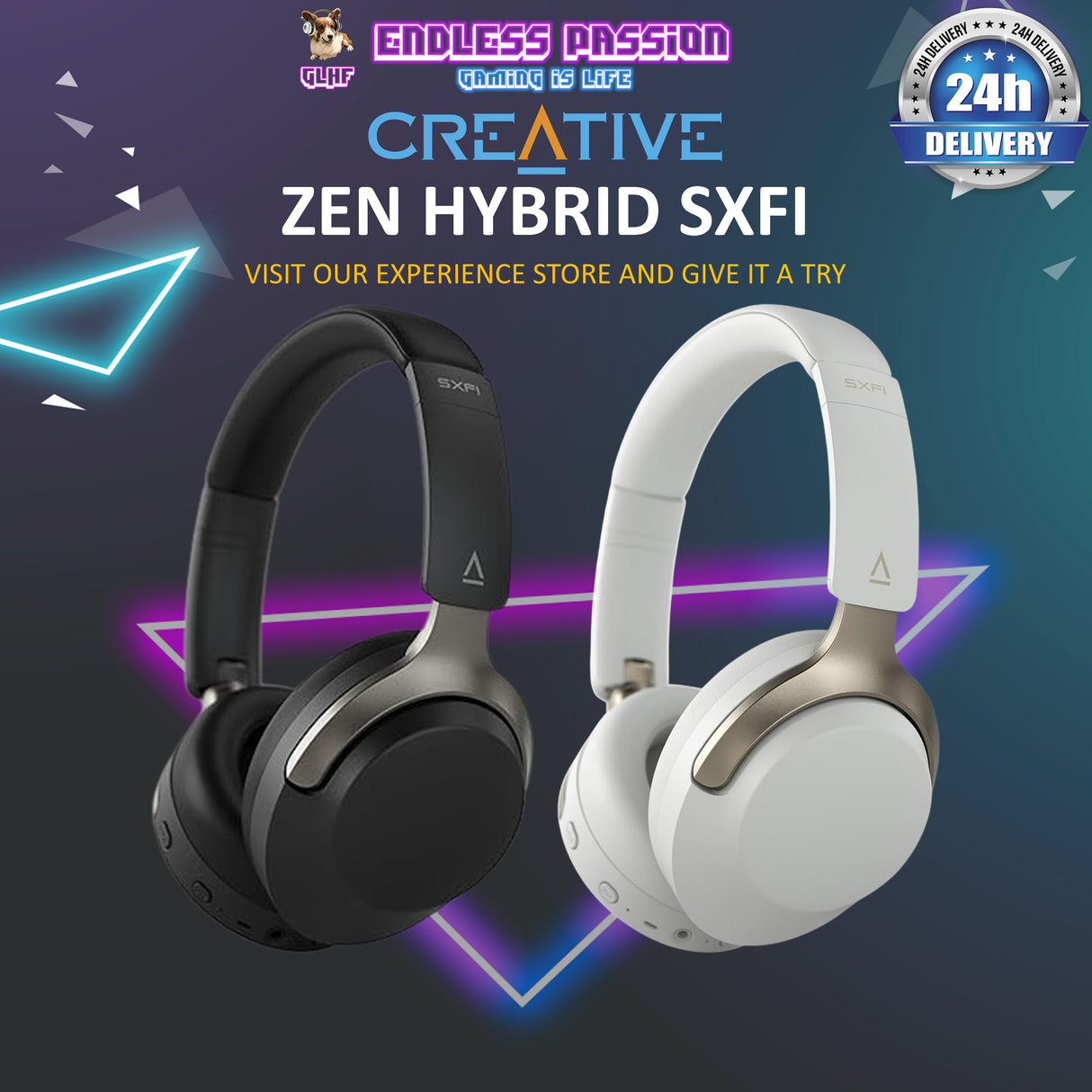 Creative Zen Hybrid SXFI Wireless Over-Ear Headphones